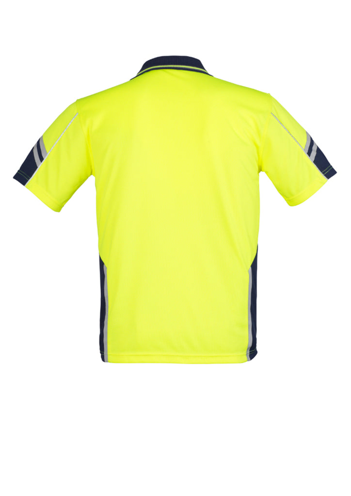 Syzmik-Syzmik Mens Hi Vis Squad S/S Polo-Discount Workwear NZ