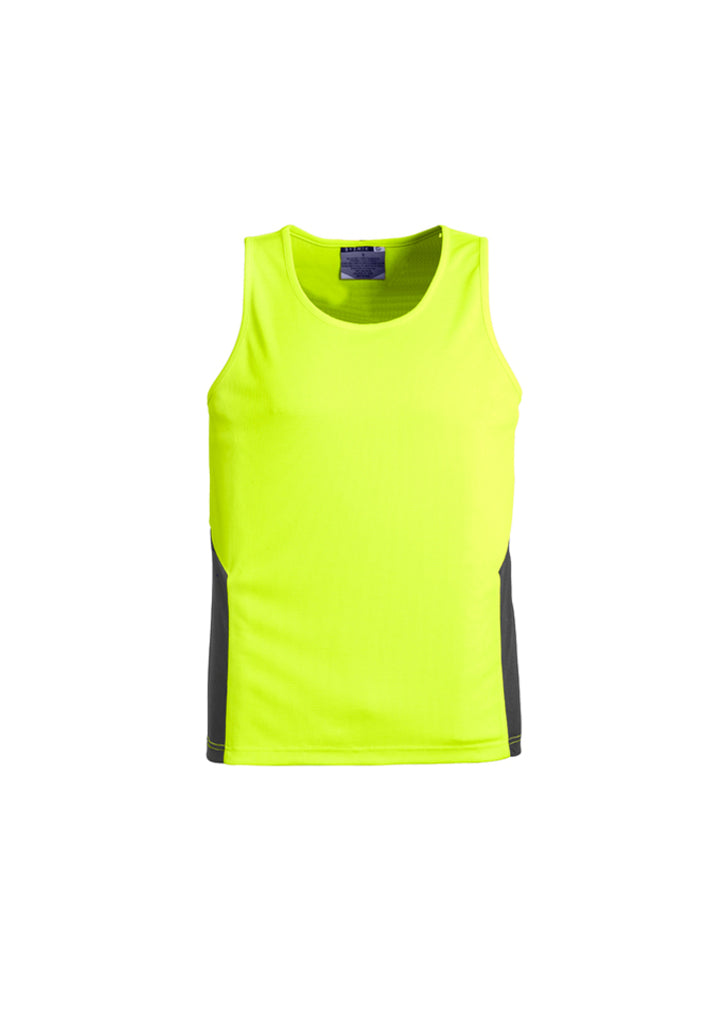 Syzmik-Syzmik Unisex Hi Vis Squad Singlet-Discount Workwear NZ