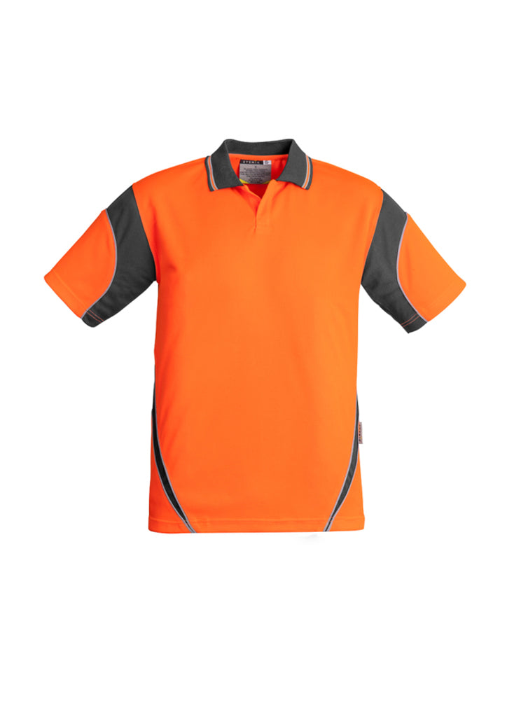 Syzmik-Syzmik Mens Hi Vis Aztec S/S Polo-Discount Workwear NZ