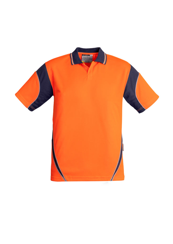 Syzmik-Syzmik Mens Hi Vis Aztec S/S Polo-Discount Workwear NZ