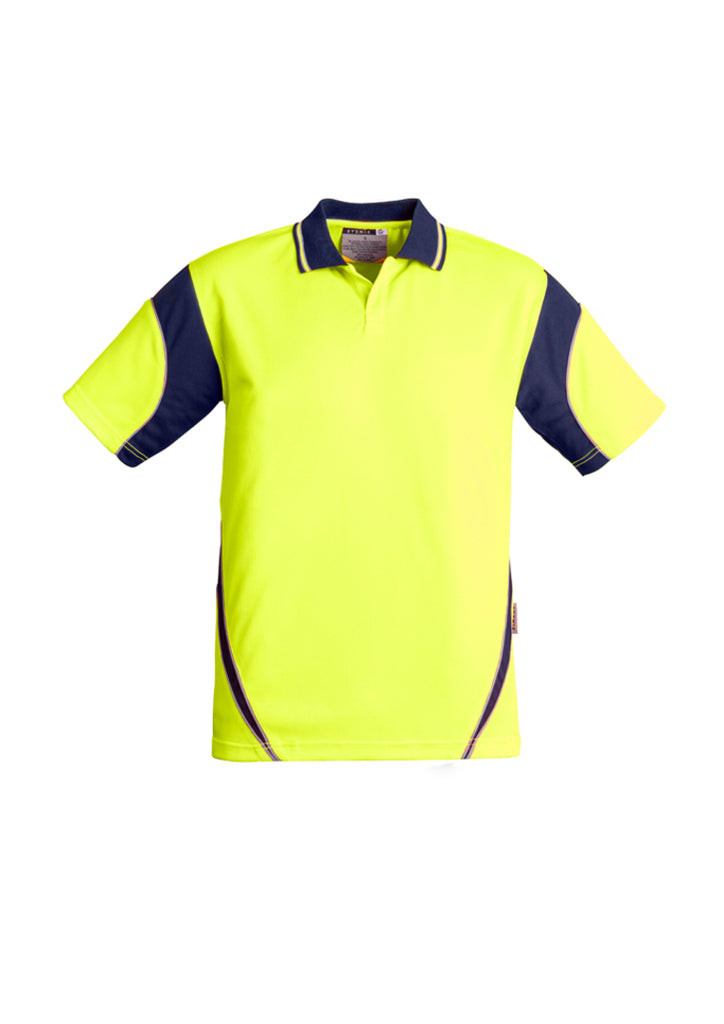 Syzmik-Syzmik Mens Hi Vis Aztec S/S Polo-Discount Workwear NZ