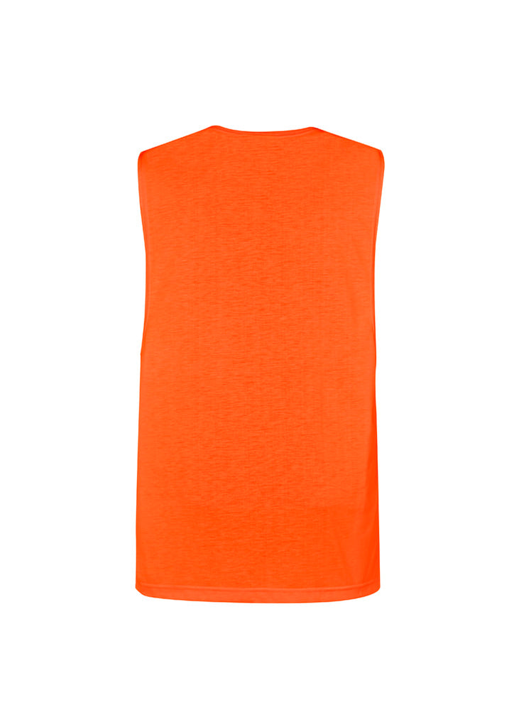 Syzmik-Syzmik Mens Hi Vis Sleeveless Tee-Discount Workwear NZ