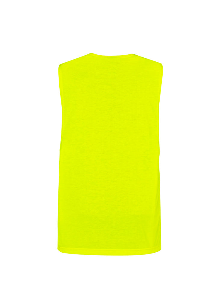 Syzmik-Syzmik Mens Hi Vis Sleeveless Tee-Discount Workwear NZ