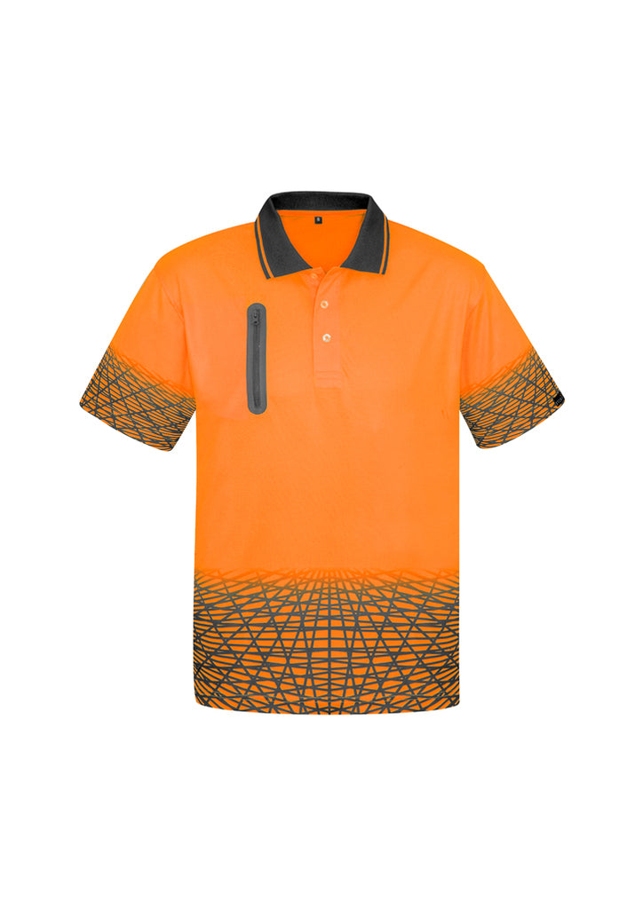 Syzmik-Syzmik Mens Hi Vis Tracks Polo-Discount Workwear NZ