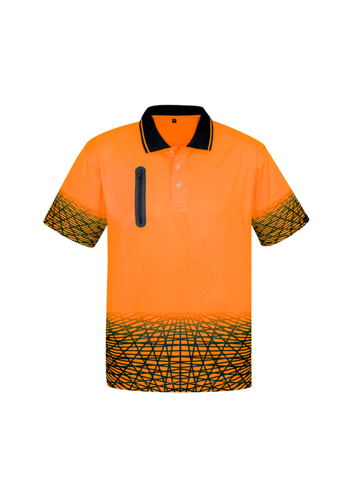 Syzmik-Syzmik Mens Hi Vis Tracks Polo-Discount Workwear NZ