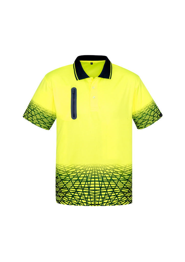 Syzmik-Syzmik Mens Hi Vis Tracks Polo-Discount Workwear NZ