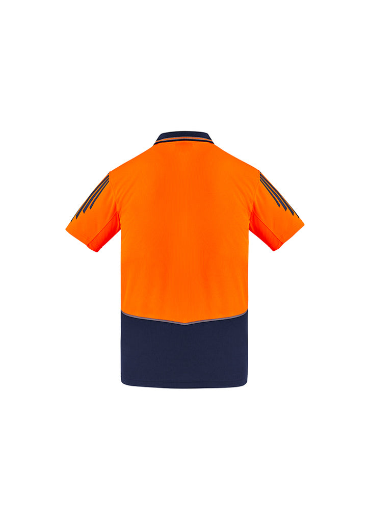 Syzmik-Syzmik Mens Hi Vis Flux S/S Polo-Discount Workwear NZ