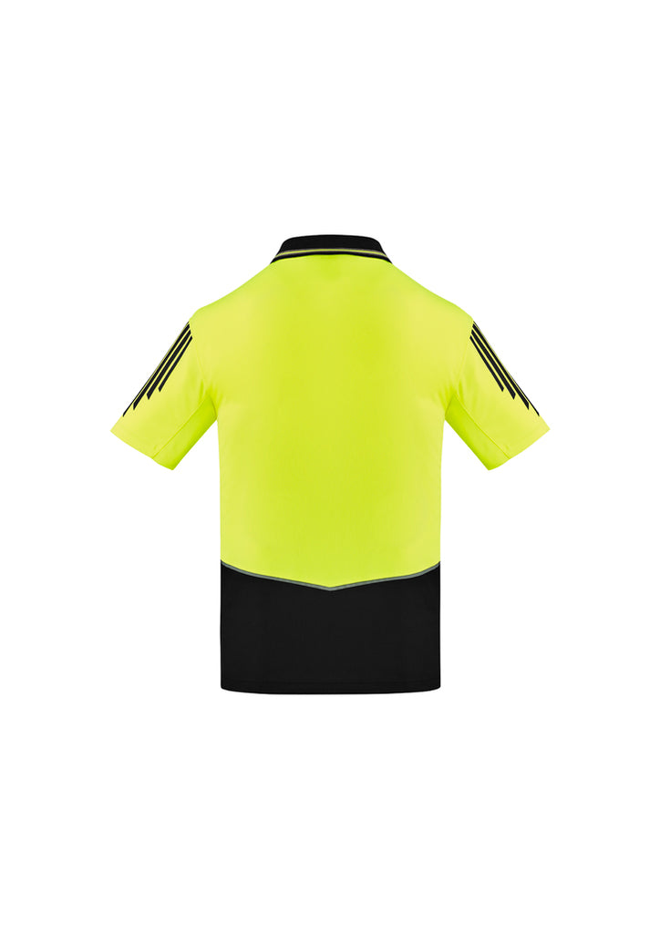 Syzmik-Syzmik Mens Hi Vis Flux S/S Polo-Discount Workwear NZ