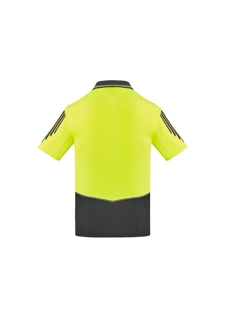 Syzmik-Syzmik Mens Hi Vis Flux S/S Polo-Discount Workwear NZ