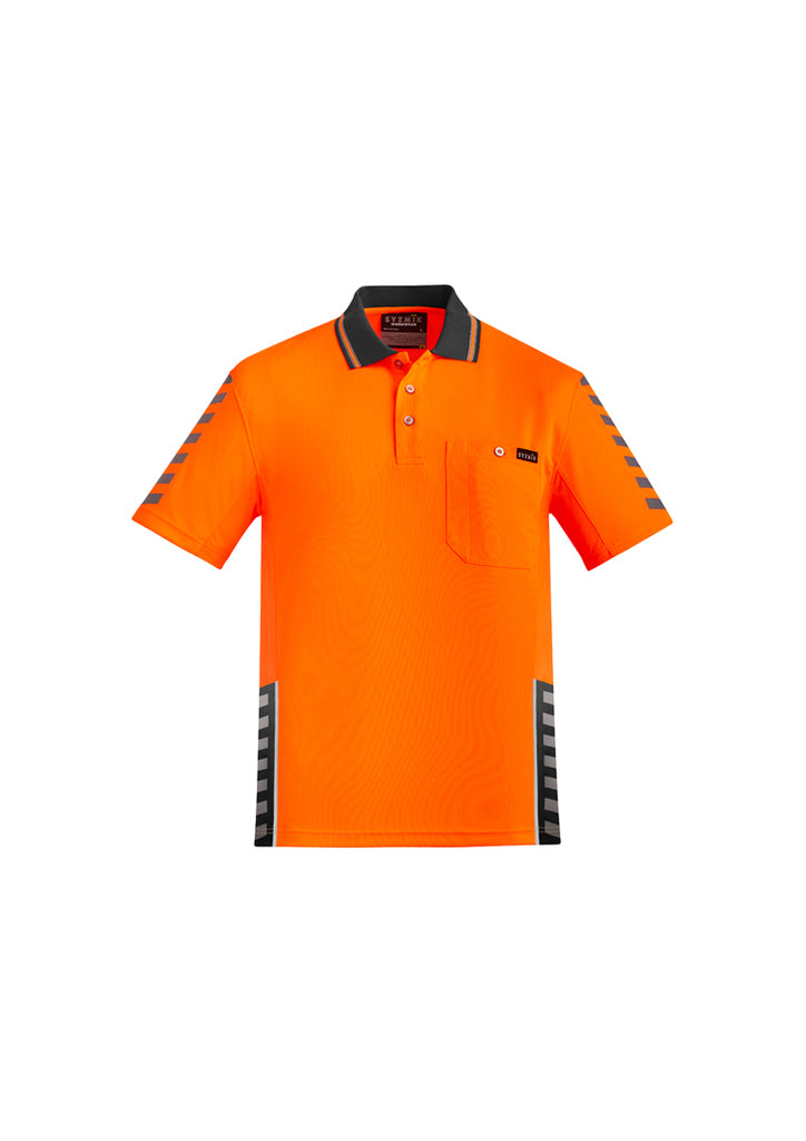 Syzmik-Syzmik Mens Hi Vis Komodo Polo-Discount Workwear NZ