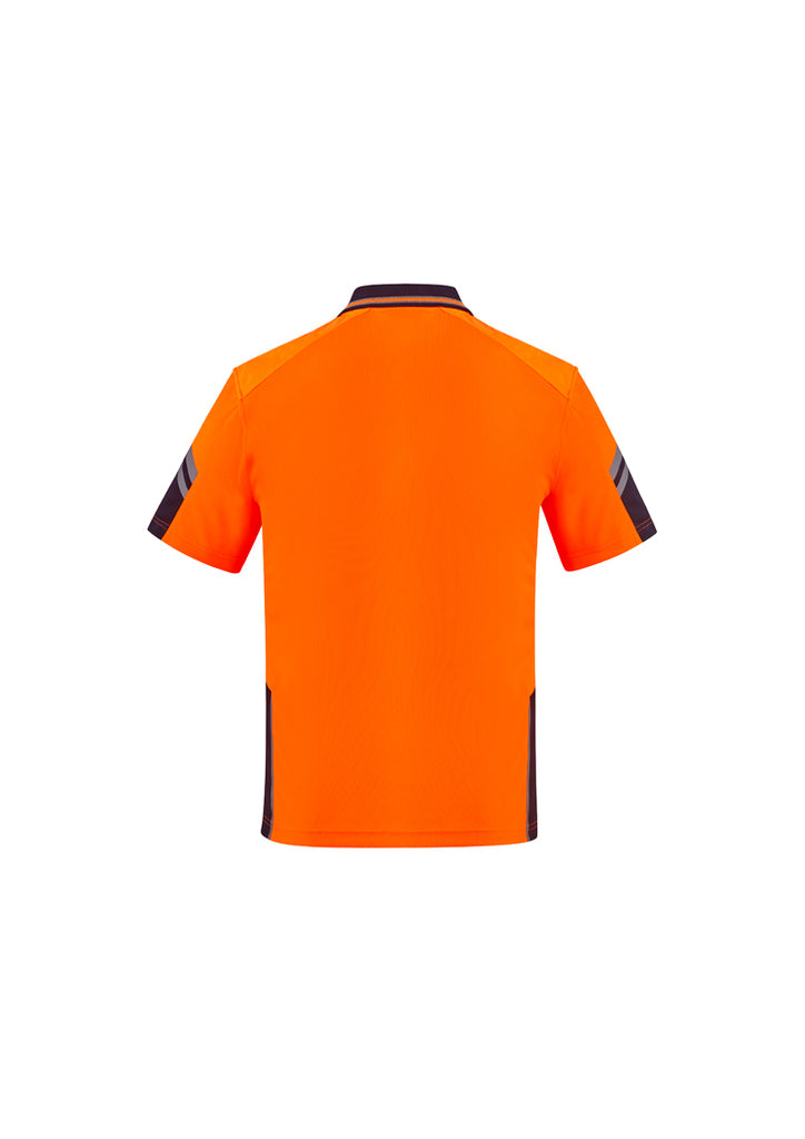 Syzmik-Syzmik Mens Hi Vis Reinforced Squad S/S Polo-Discount Workwear NZ