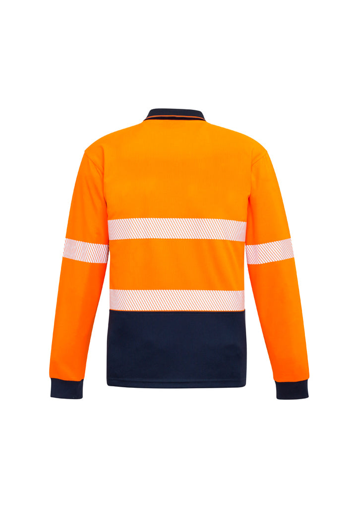 Syzmik-Syzmik Unisex Hi Vis Segmented L/S Polo-Discount Workwear NZ