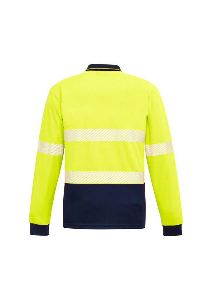 Syzmik-Syzmik Unisex Hi Vis Segmented L/S Polo-Discount Workwear NZ