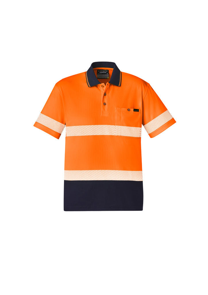 Syzmik-Syzmik Unisex Hi Vis Segmented S/S Polo-Discount Workwear NZ