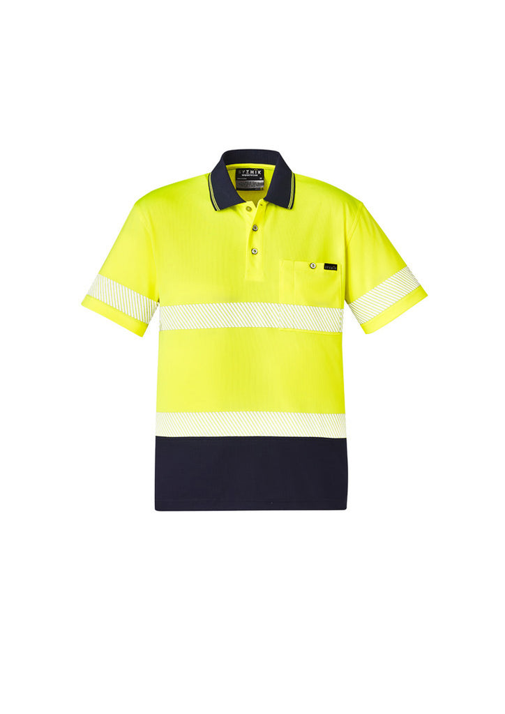 Syzmik-Syzmik Unisex Hi Vis Segmented S/S Polo-Discount Workwear NZ