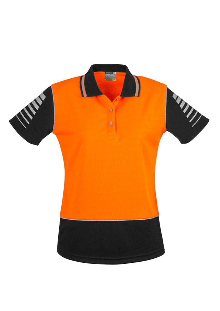 Syzmik-Syzmik Womens Hi Vis Zone Polo-Discount Workwear NZ