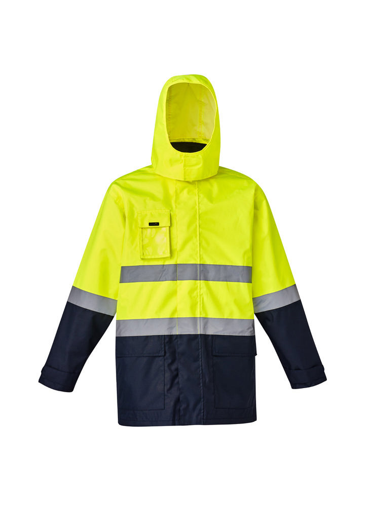 Syzmik-Syzmik Mens Hi Vis Basic 4 in 1 Waterproof Jacket-Discount Workwear NZ