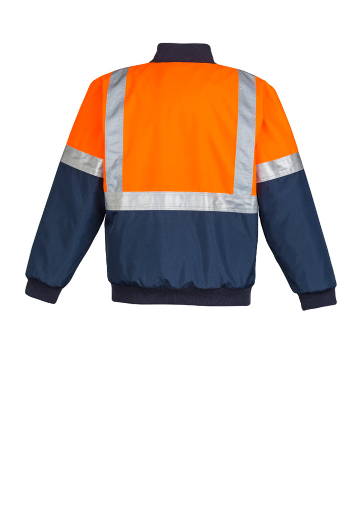 Syzmik-Syzmik Mens Hi Vis Quilted Flying Jacket-Discount Workwear NZ