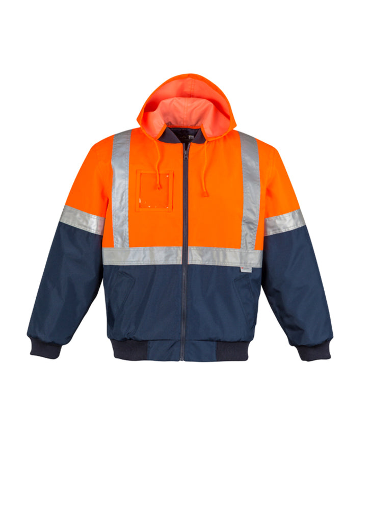 Syzmik-Syzmik Mens Hi Vis Quilted Flying Jacket-Discount Workwear NZ