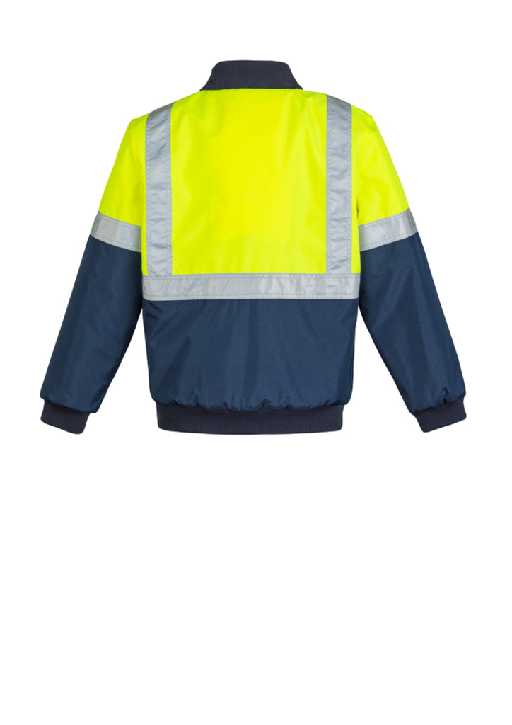 Syzmik-Syzmik Mens Hi Vis Quilted Flying Jacket-Discount Workwear NZ