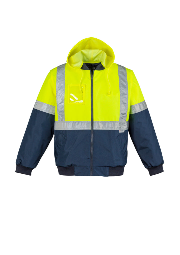 Syzmik-Syzmik Mens Hi Vis Quilted Flying Jacket-Discount Workwear NZ