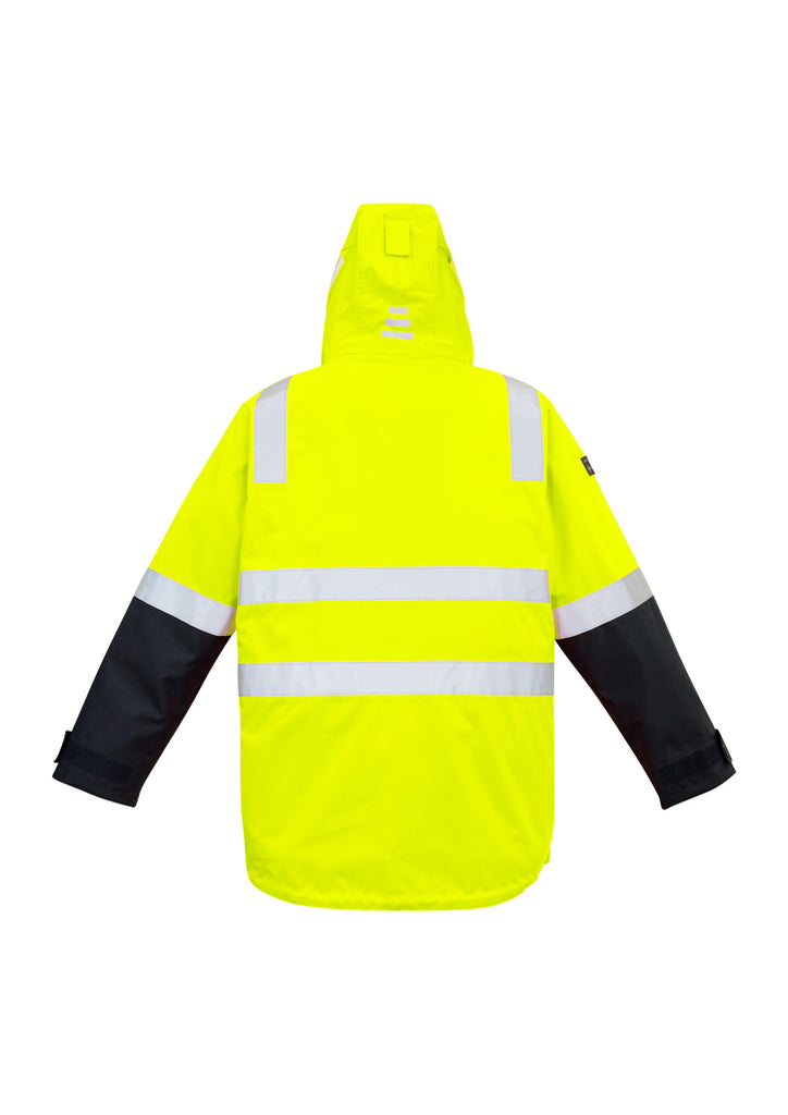 Syzmik-Syzmik Mens Hi Vis 4 in 1 Waterproof Jacket-Discount Workwear NZ