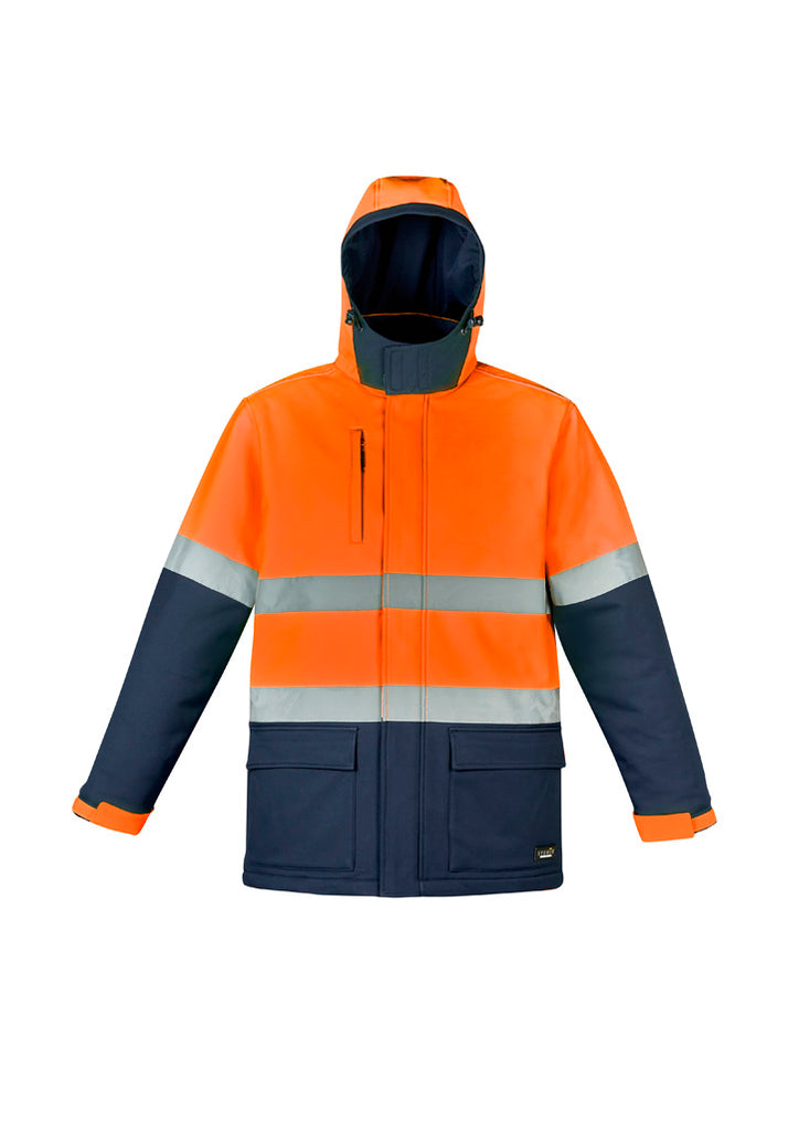 Syzmik-Syzmik Unisex Hi Vis Antarctic Softshell Taped Jacket-Discount Workwear NZ