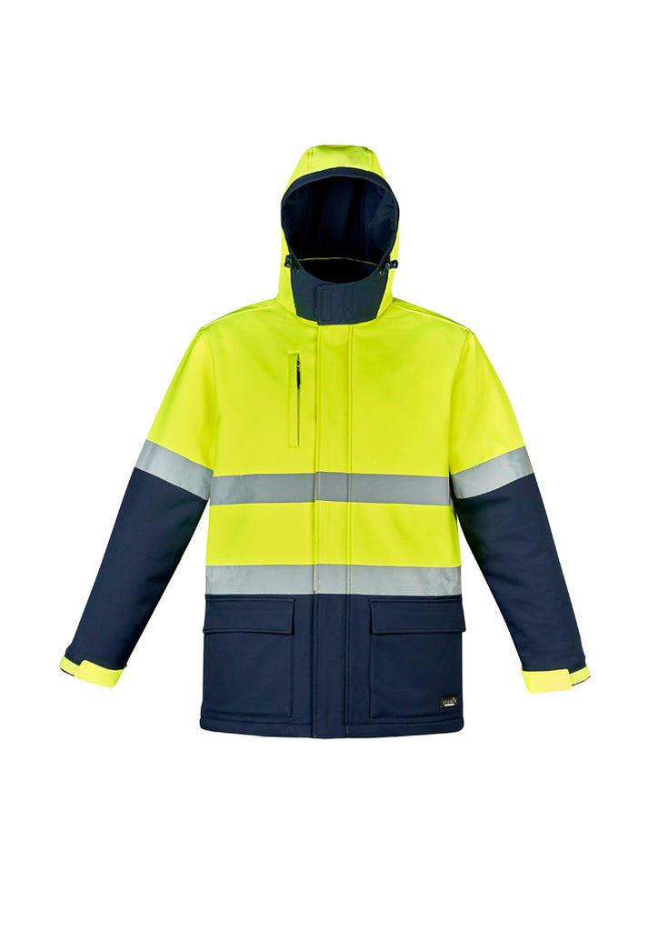 Syzmik-Syzmik Unisex Hi Vis Antarctic Softshell Taped Jacket-Discount Workwear NZ