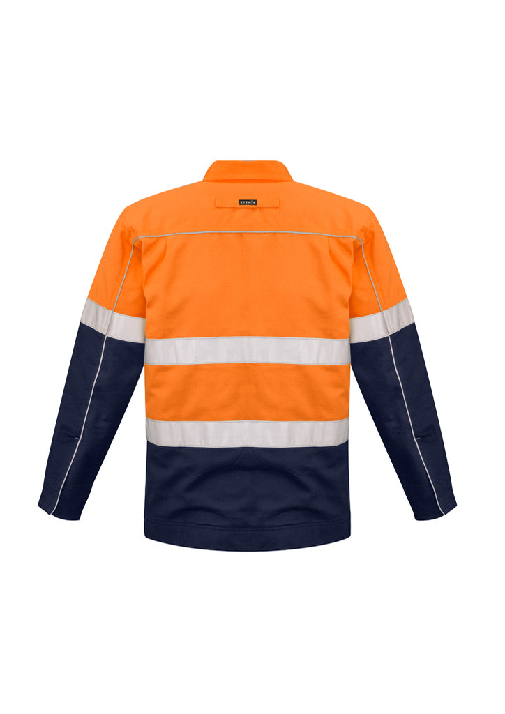 Syzmik-Syzmik Mens Hi Vis Cotton Drill Jacket-Discount Workwear NZ