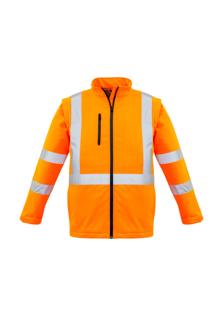 Syzmik-Syzmik Unisex Hi Vis X back 2 in 1 Softshell Jacket-Discount Workwear NZ