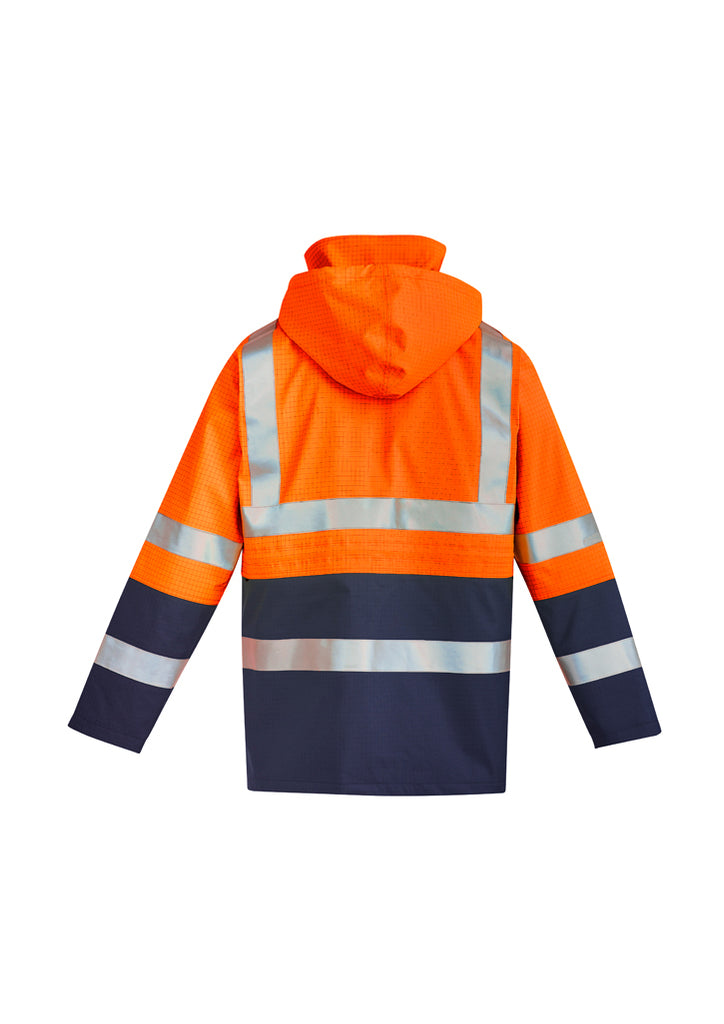 Syzmik-Syzmik Mens Orange Flame Arc Rated Anti-Static Waterproof Jacket-Discount Workwear NZ