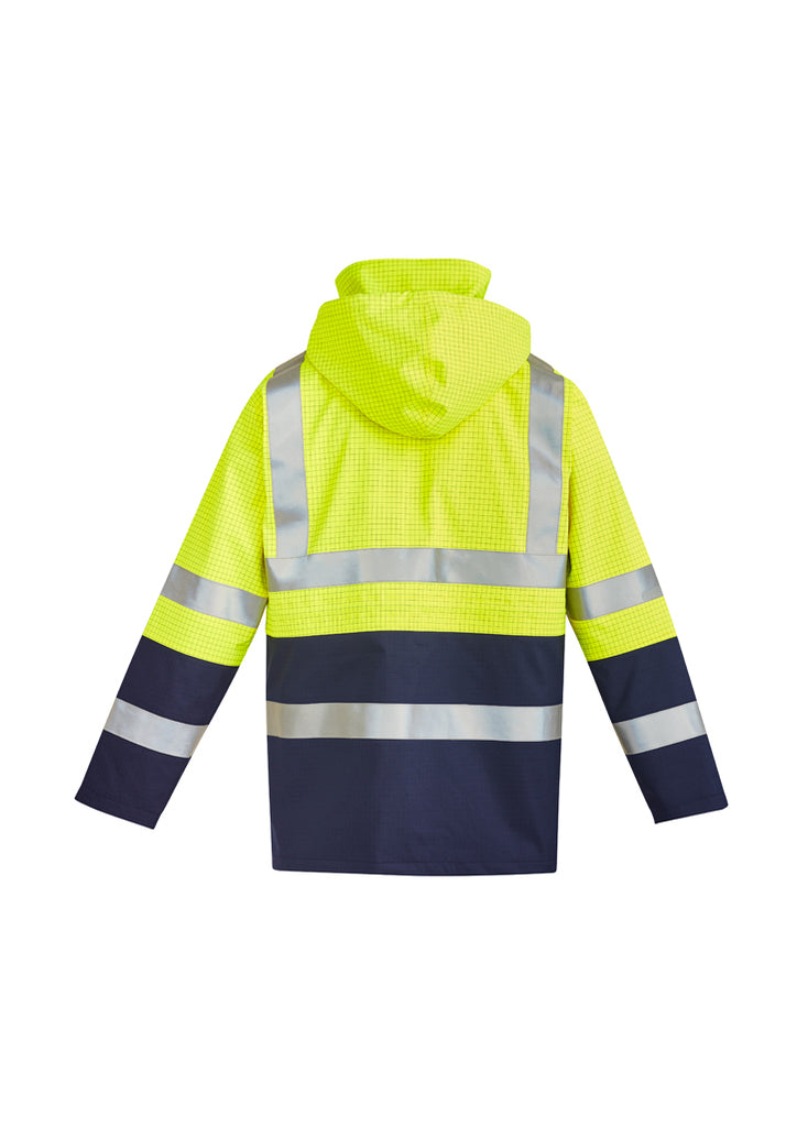 Syzmik-Syzmik Mens Orange Flame Arc Rated Anti-Static Waterproof Jacket-Discount Workwear NZ