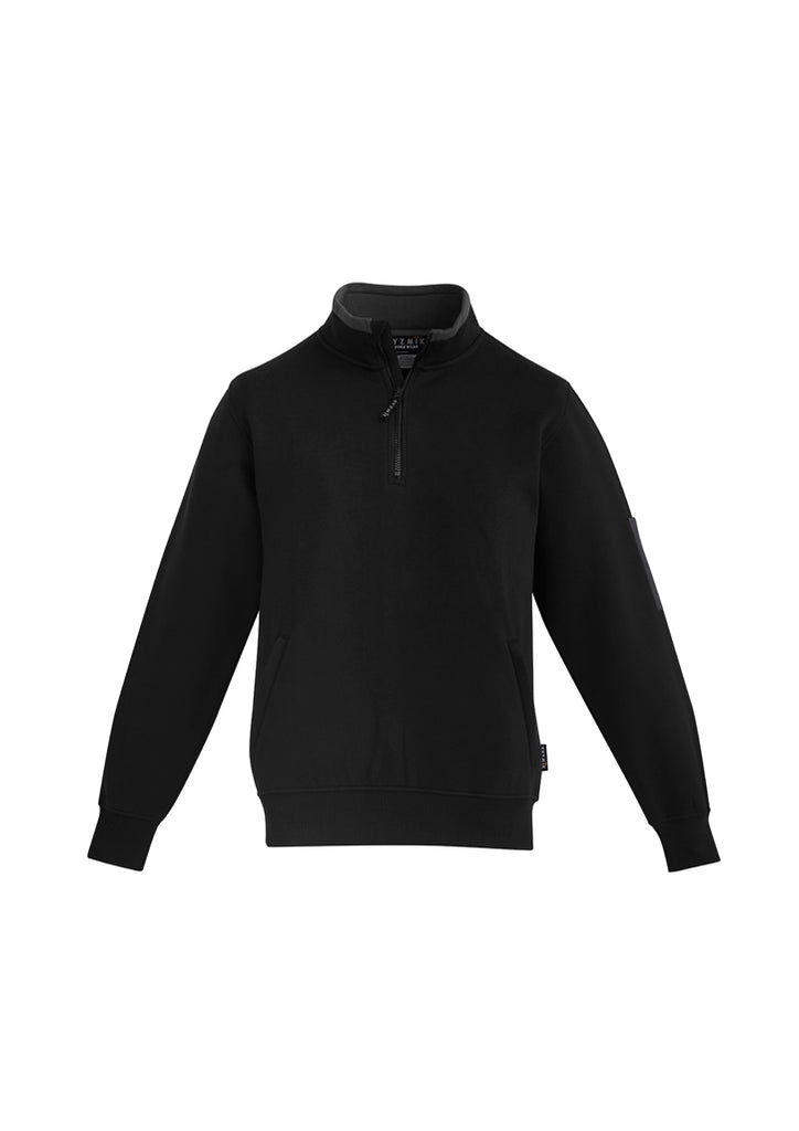 Syzmik-Syzmik Unisex 1/4 Zip Brushed Fleece Pullover-Discount Workwear NZ