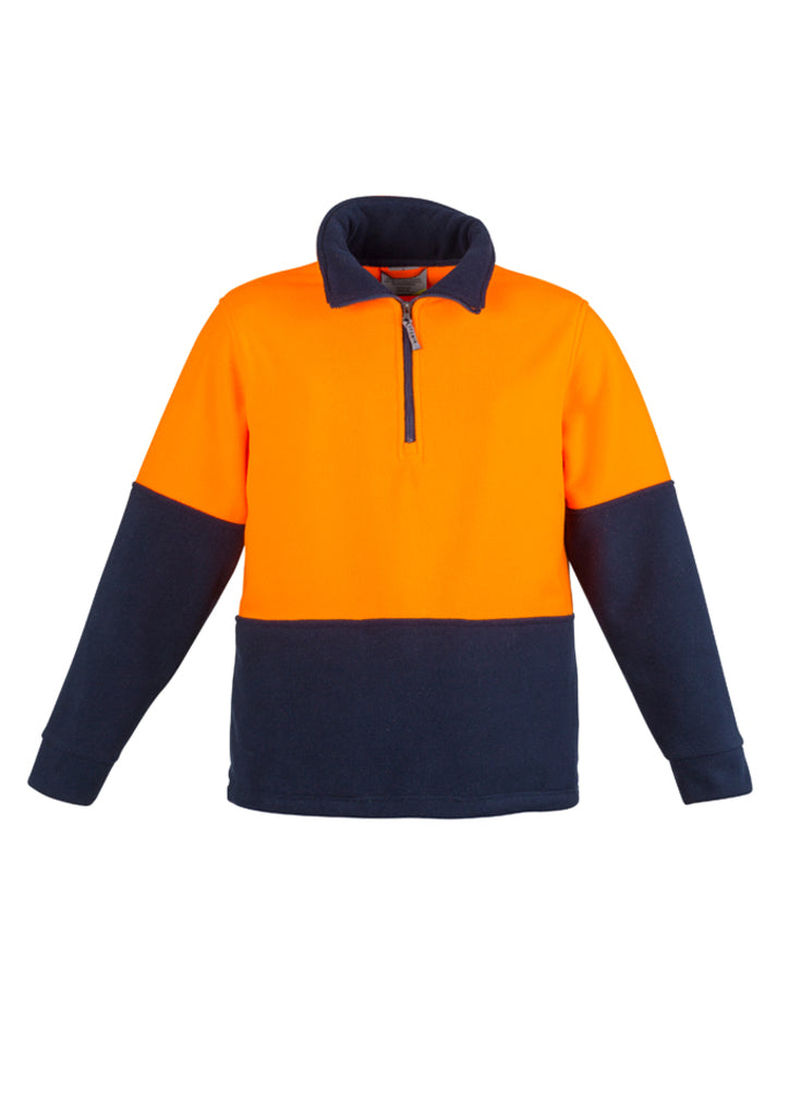 Syzmik-Syzmik Unisex Hi Vis 1/2 Zip Polar Fleece-Discount Workwear NZ