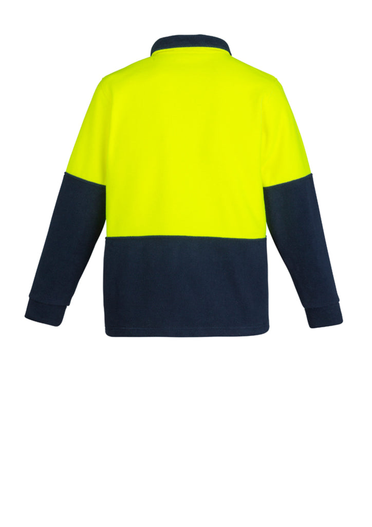 Syzmik-Syzmik Unisex Hi Vis 1/2 Zip Polar Fleece-Discount Workwear NZ