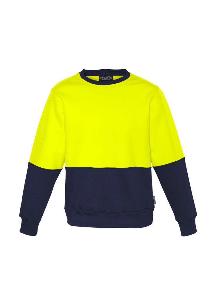 Syzmik-Syzmik Unisex Hi Vis Crew Sweatshirt-Discount Workwear NZ