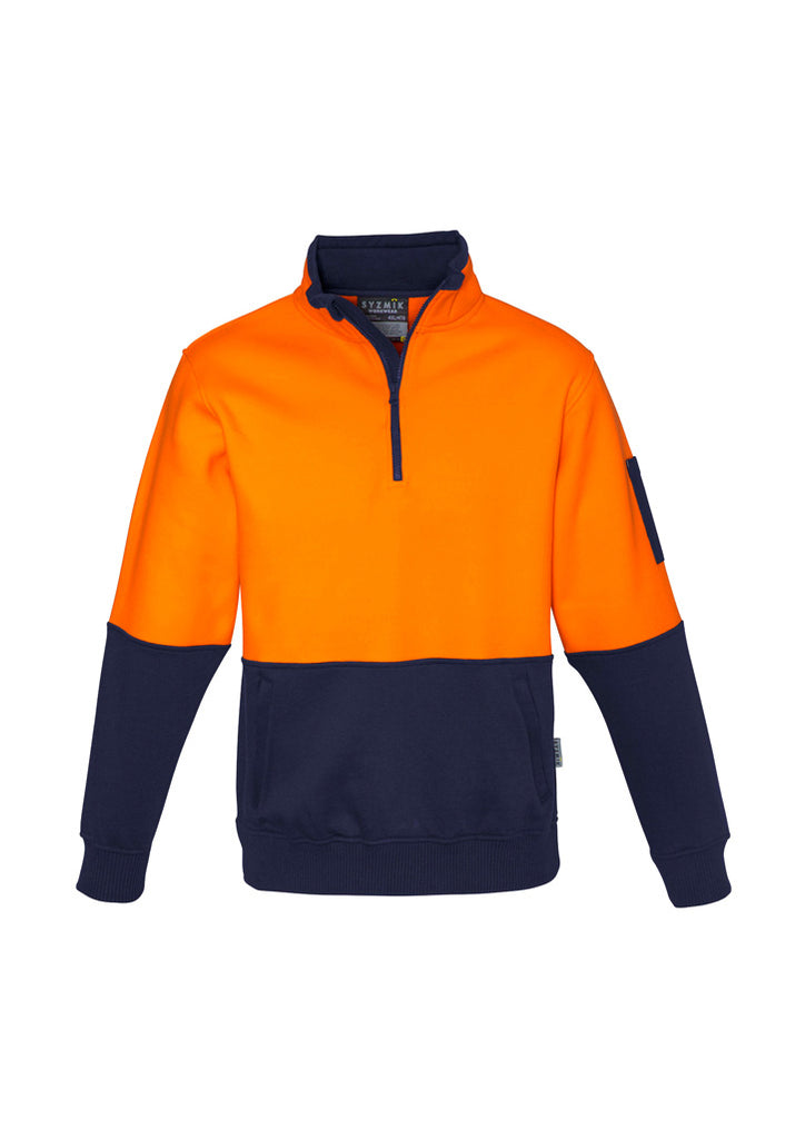 Syzmik-Syzmik Unisex Hi Vis 1/2 Zip Pullover-Discount Workwear NZ