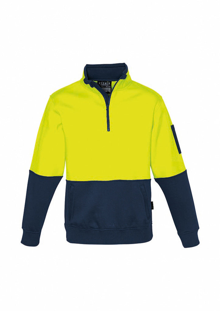 Syzmik-Syzmik Unisex Hi Vis 1/2 Zip Pullover-Discount Workwear NZ