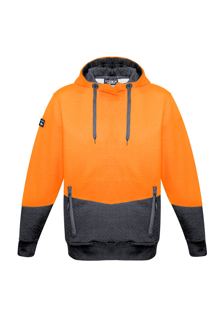 Syzmik-Syzmik Unisex Hi Vis Textured Jacquard Hoodie-Discount Workwear NZ