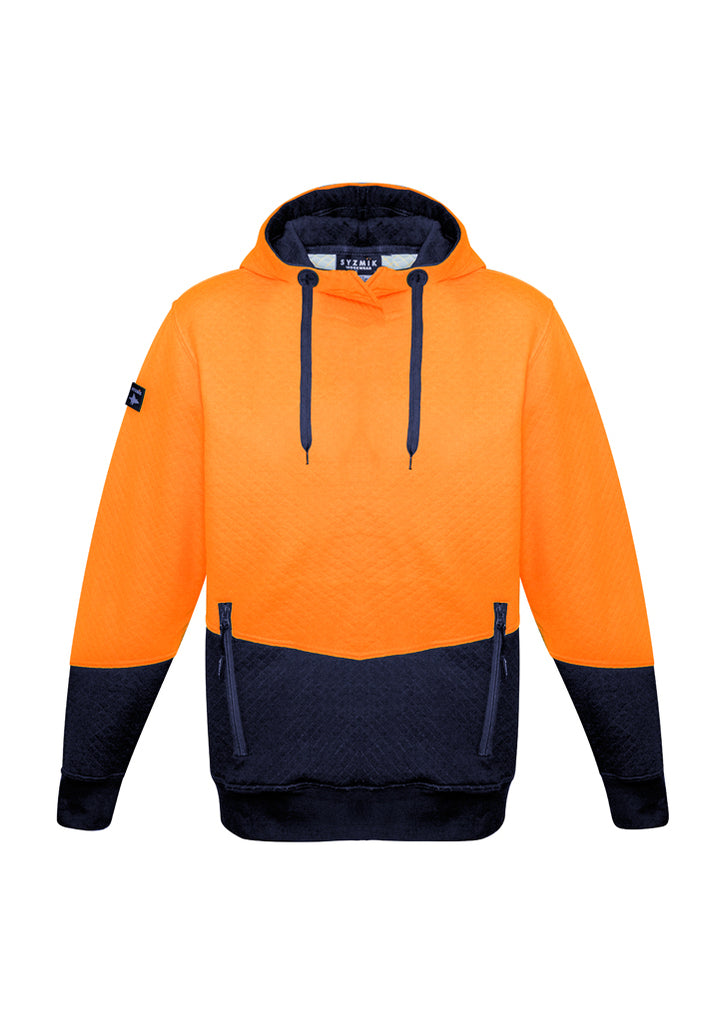 Syzmik-Syzmik Unisex Hi Vis Textured Jacquard Hoodie-Discount Workwear NZ