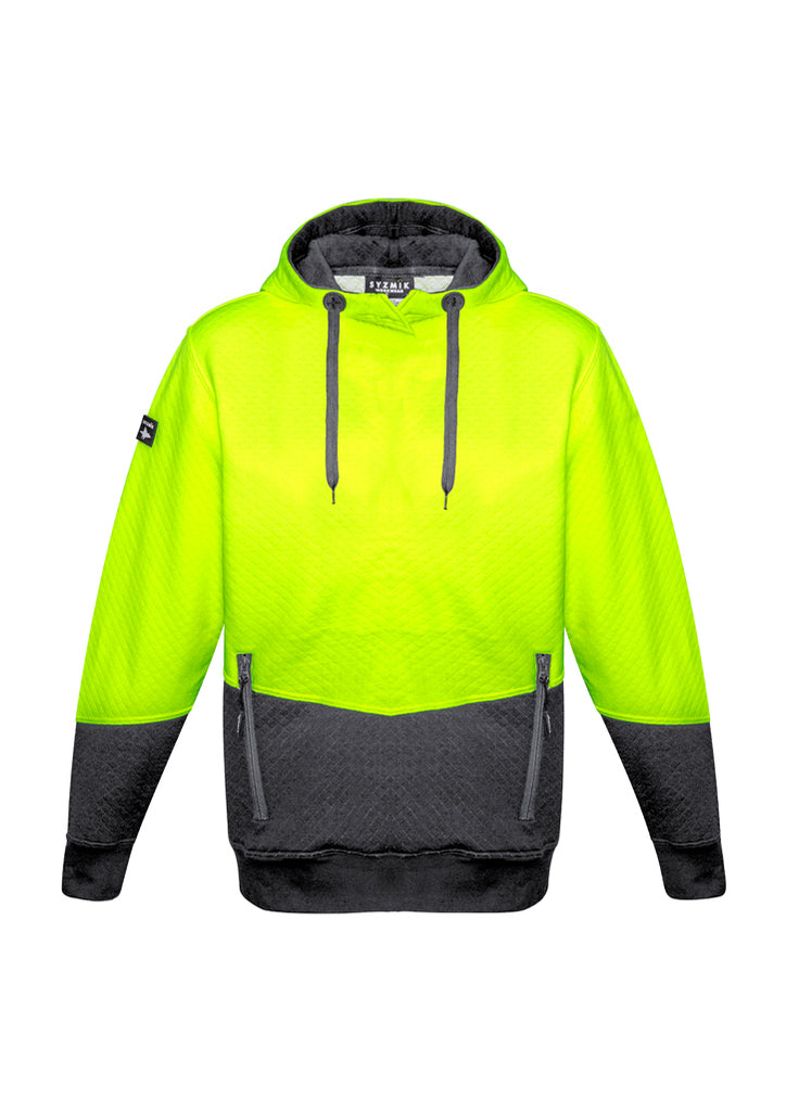 Syzmik-Syzmik Unisex Hi Vis Textured Jacquard Hoodie-Discount Workwear NZ