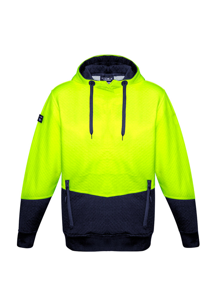 Syzmik-Syzmik Unisex Hi Vis Textured Jacquard Hoodie-Discount Workwear NZ