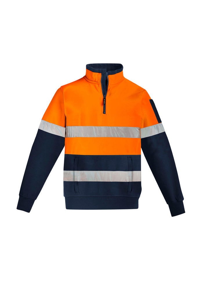 Syzmik-Syzmik Unisex Hi Vis 1/4 Zip Pullover - Hoop Taped-Discount Workwear NZ