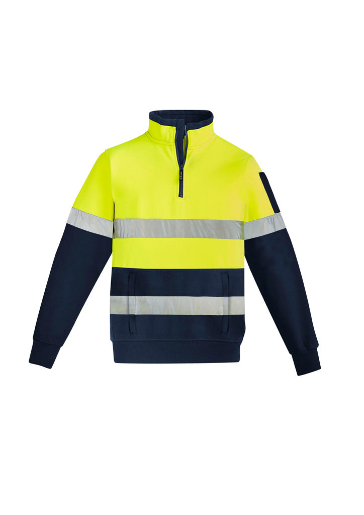 Syzmik-Syzmik Unisex Hi Vis 1/4 Zip Pullover - Hoop Taped-Discount Workwear NZ