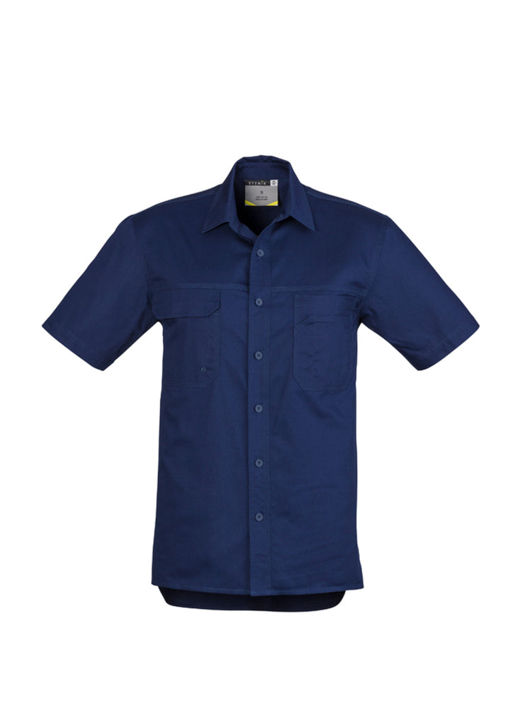 Syzmik-Syzmik Mens Lightweight Tradie S/S Shirt-Discount Workwear NZ