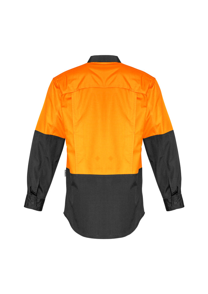 Syzmik-Syzmik Mens Rugged Cooling Hi Vis L/S Shirt-Discount Workwear NZ