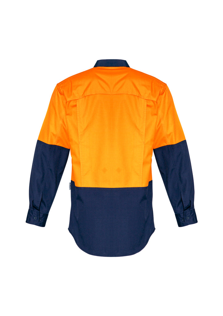 Syzmik-Syzmik Mens Rugged Cooling Hi Vis L/S Shirt-Discount Workwear NZ