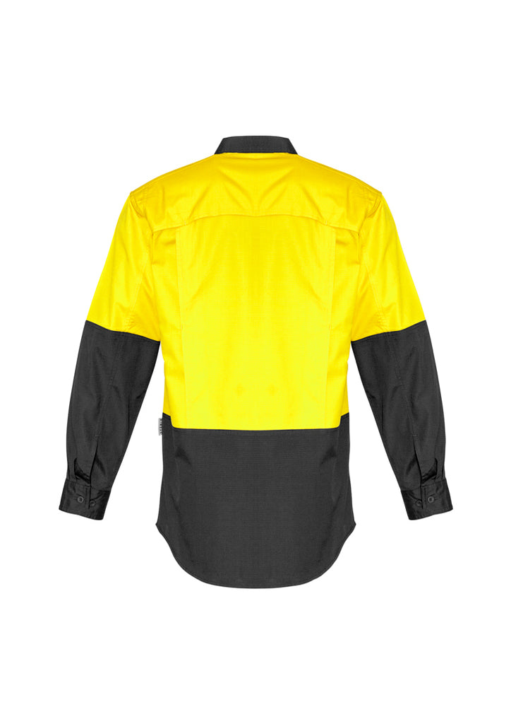 Syzmik-Syzmik Mens Rugged Cooling Hi Vis L/S Shirt-Discount Workwear NZ