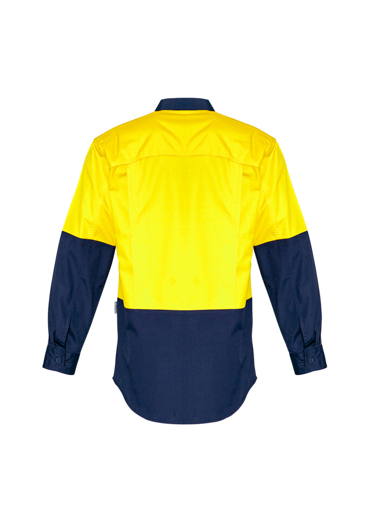 Syzmik-Syzmik Mens Rugged Cooling Hi Vis L/S Shirt-Discount Workwear NZ