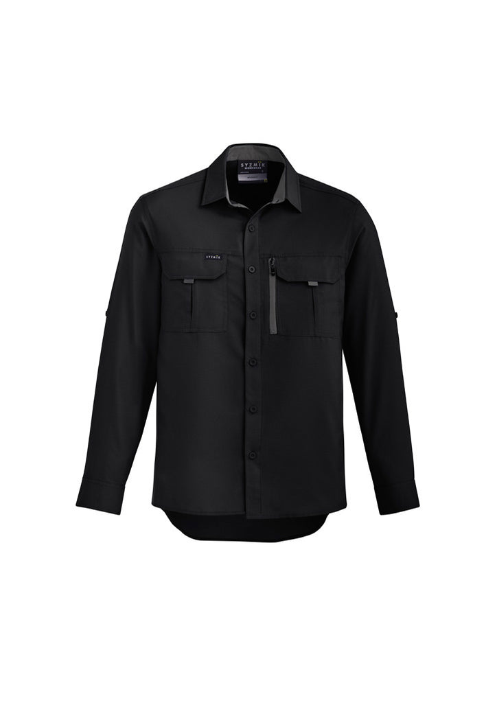 Syzmik-Syzmik Mens Outdoor L/S Shirt-Discount Workwear NZ